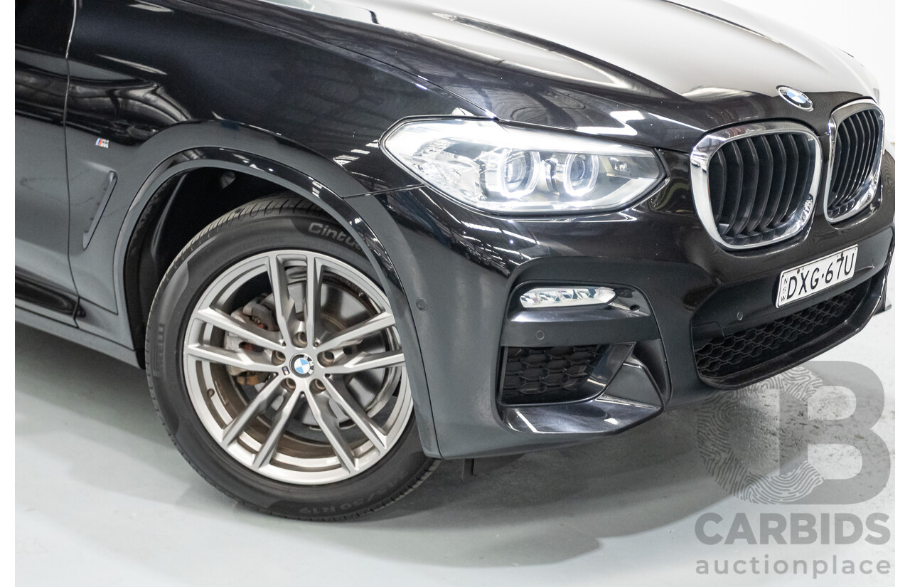 11/2018 BMW X3 xDrive20d M-Sport (4x4) G01 4d Wagon Black Sapphire Metallic Turbo Diesel 2.0L