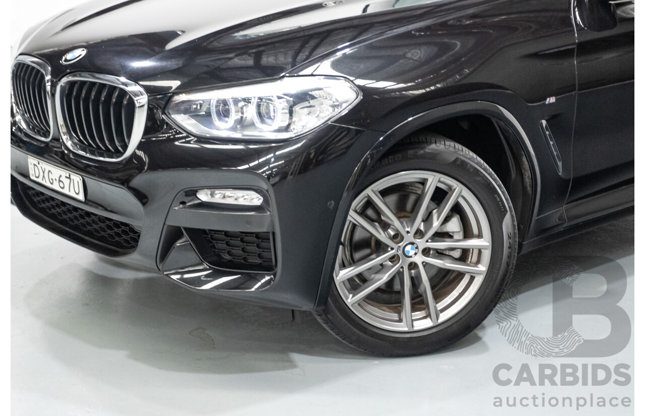 11/2018 BMW X3 xDrive20d M-Sport (4x4) G01 4d Wagon Black Sapphire Metallic Turbo Diesel 2.0L