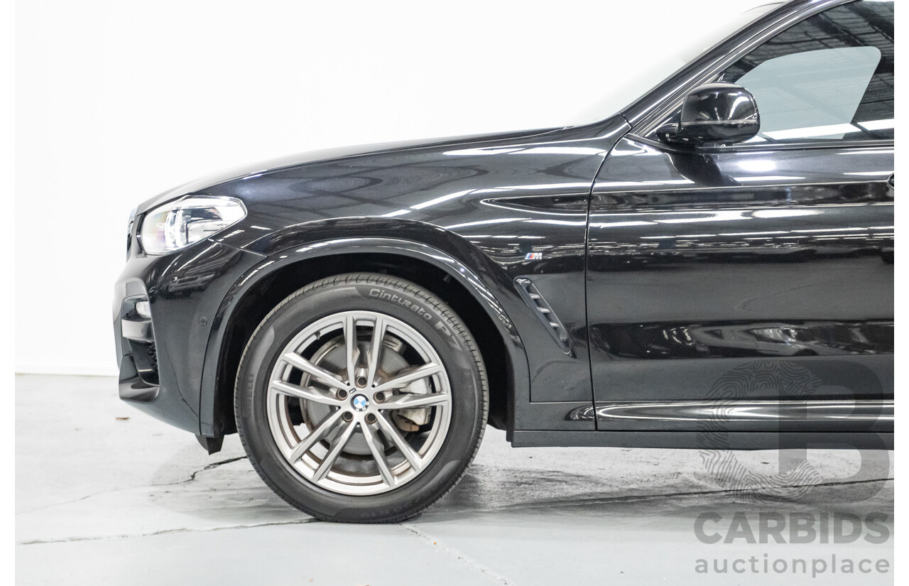 11/2018 BMW X3 xDrive20d M-Sport (4x4) G01 4d Wagon Black Sapphire Metallic Turbo Diesel 2.0L