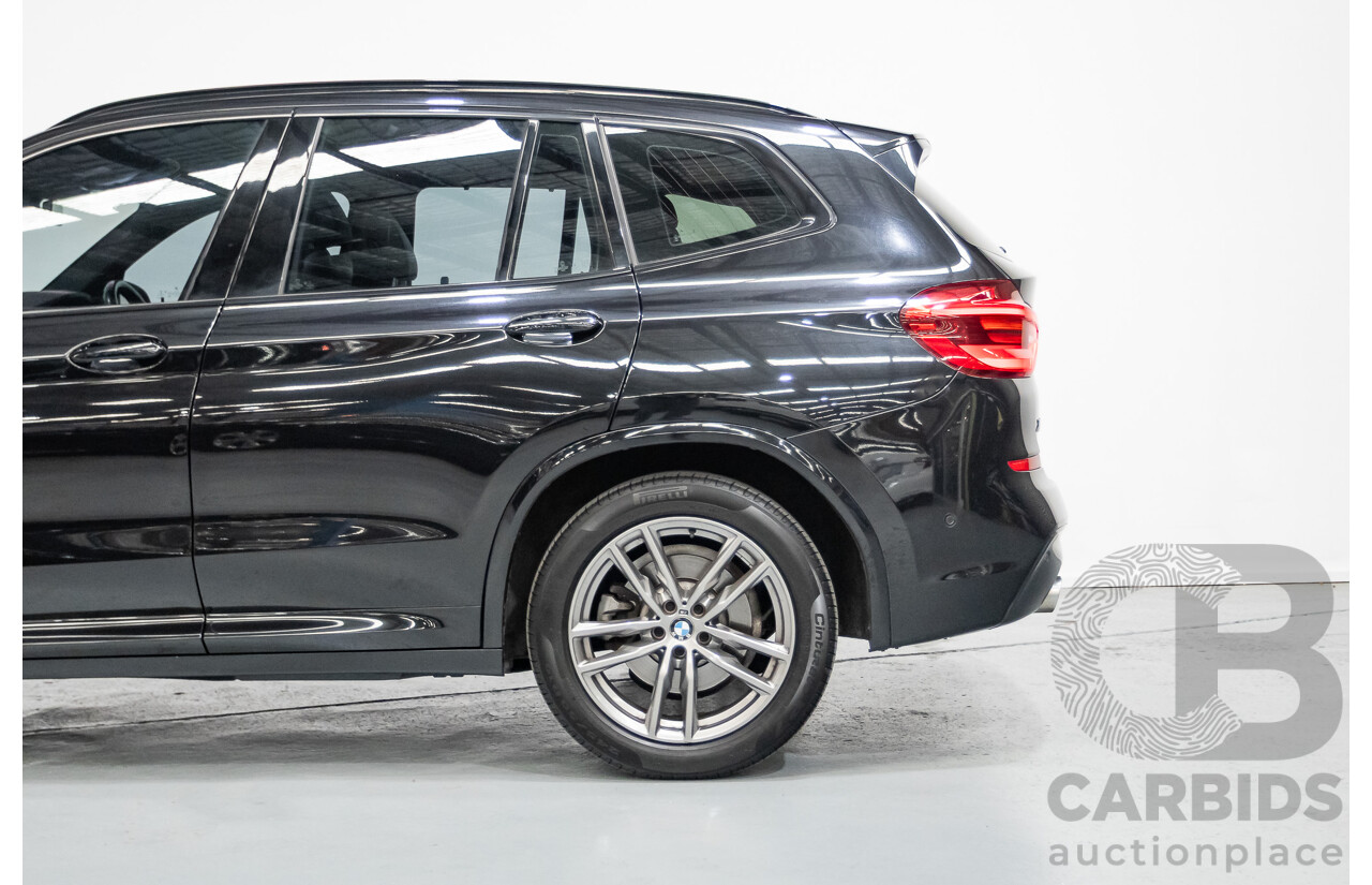 11/2018 BMW X3 xDrive20d M-Sport (4x4) G01 4d Wagon Black Sapphire Metallic Turbo Diesel 2.0L