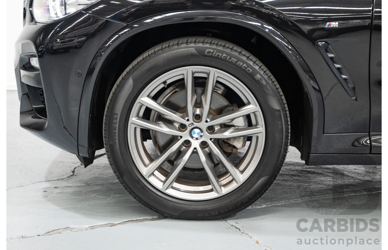 11/2018 BMW X3 xDrive20d M-Sport (4x4) G01 4d Wagon Black Sapphire Metallic Turbo Diesel 2.0L