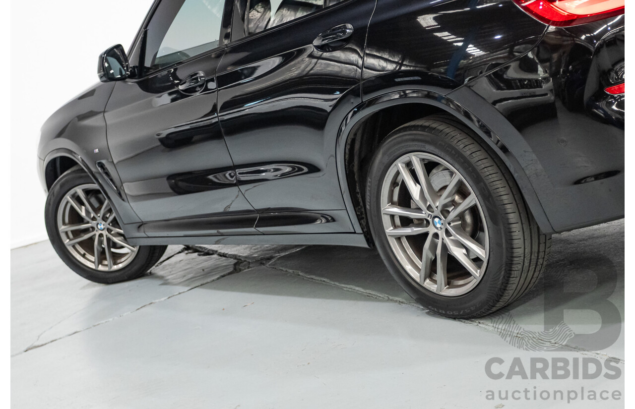 11/2018 BMW X3 xDrive20d M-Sport (4x4) G01 4d Wagon Black Sapphire Metallic Turbo Diesel 2.0L