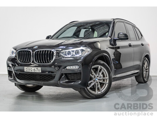 11/2018 BMW X3 xDrive20d M-Sport (4x4) G01 4d Wagon Black Sapphire Metallic Turbo Diesel 2.0L