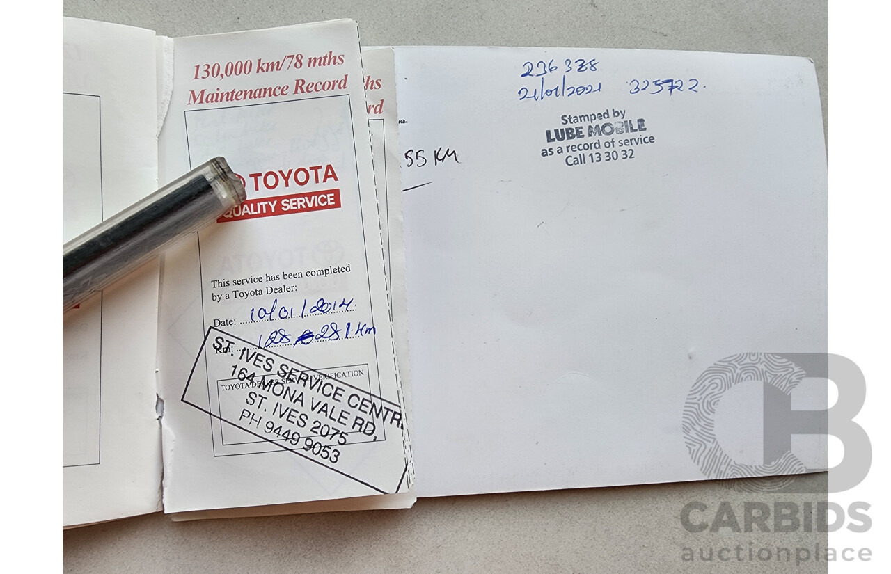 4/2004 Toyota Rav4 Cruiser (4x4) ACA23R 4d Wagon Gold 2.4L