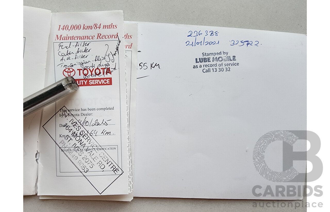 4/2004 Toyota Rav4 Cruiser (4x4) ACA23R 4d Wagon Gold 2.4L