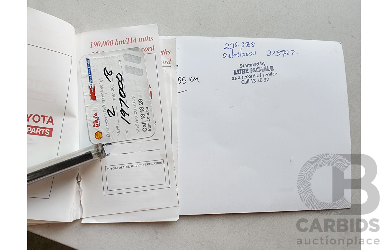 4/2004 Toyota Rav4 Cruiser (4x4) ACA23R 4d Wagon Gold 2.4L