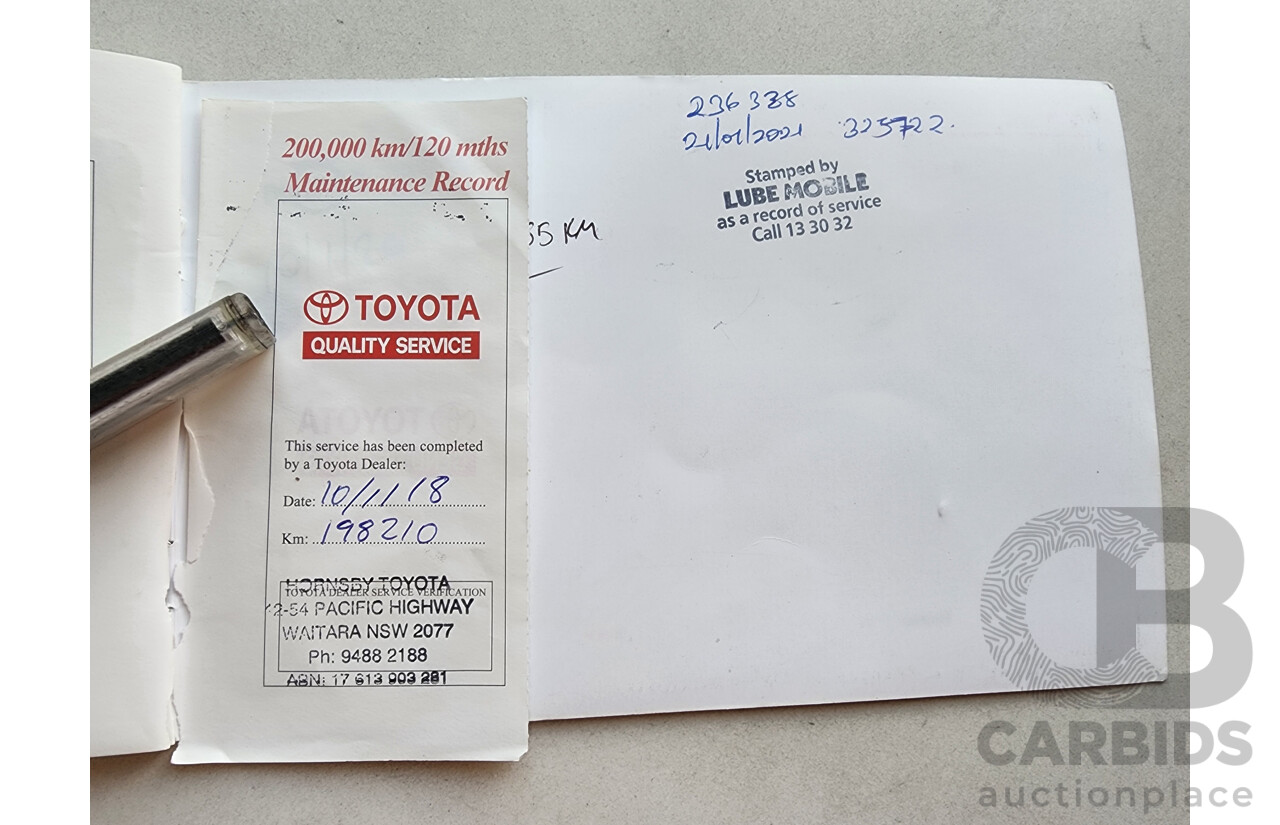 4/2004 Toyota Rav4 Cruiser (4x4) ACA23R 4d Wagon Gold 2.4L