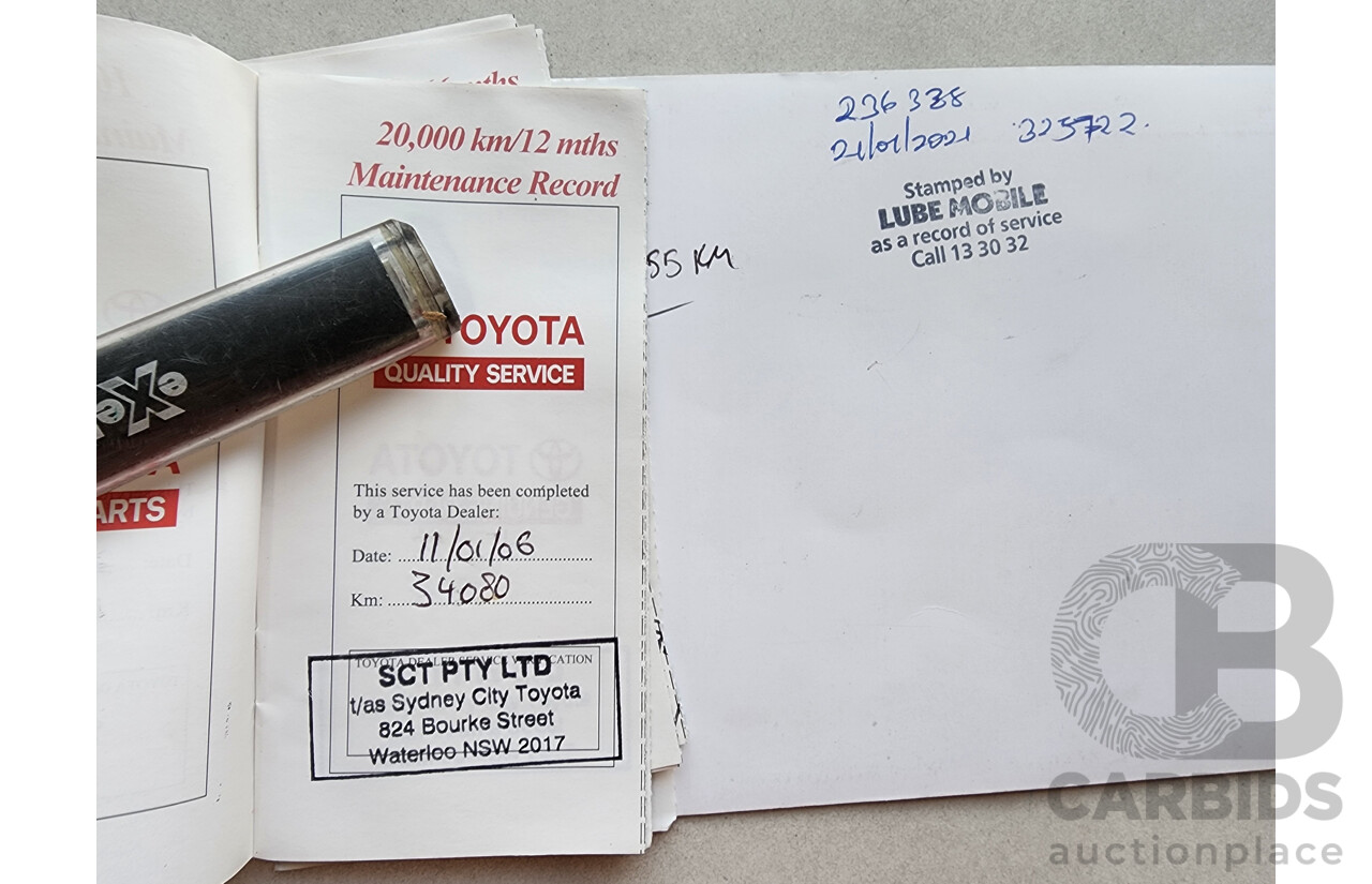 4/2004 Toyota Rav4 Cruiser (4x4) ACA23R 4d Wagon Gold 2.4L