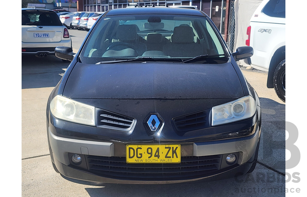 10/2008 Renault Megane Expression X84 MY06 UPGRADE 4d Sedan Black 2.0L