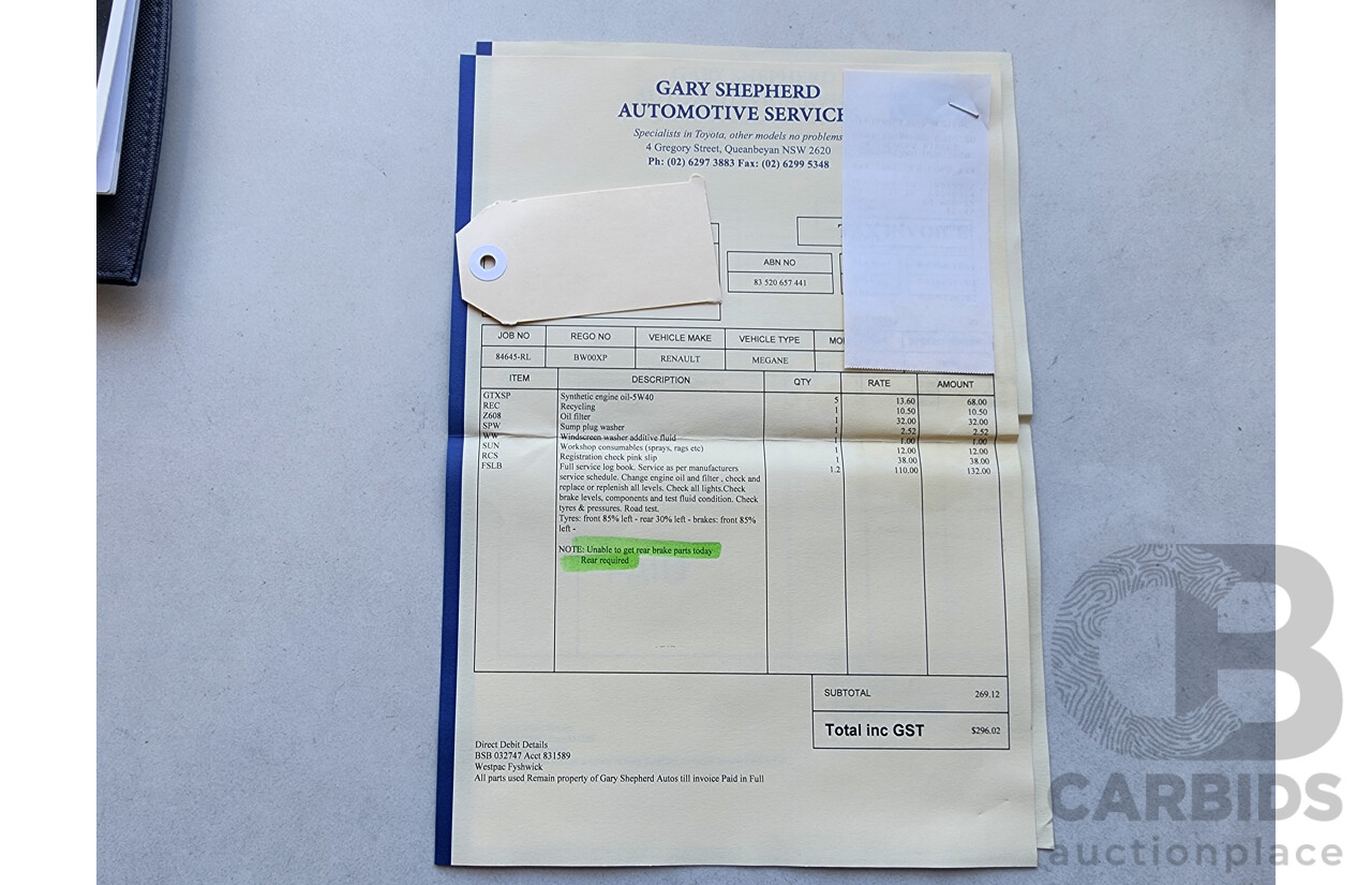 10/2008 Renault Megane Expression X84 MY06 UPGRADE 4d Sedan Black 2.0L