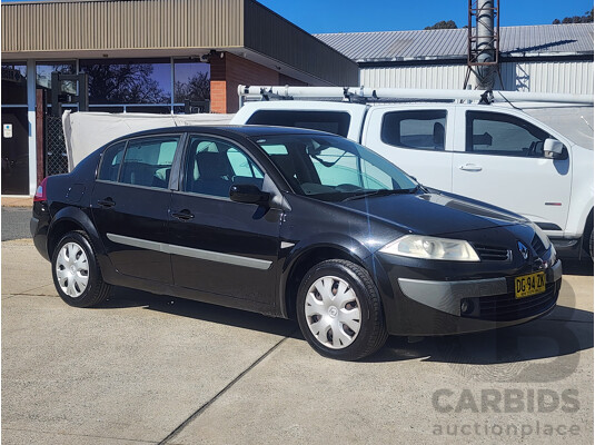 10/2008 Renault Megane Expression X84 MY06 UPGRADE 4d Sedan Black 2.0L