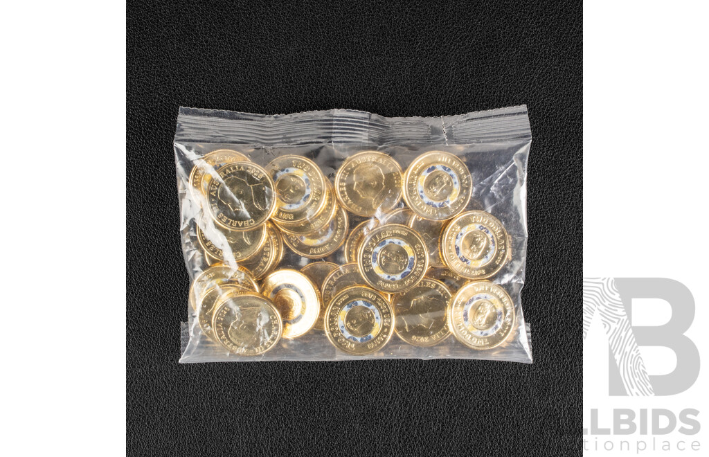 Twenty Five Australian 2026 UNC Two Dollar Coins, Bluey for Real Life
