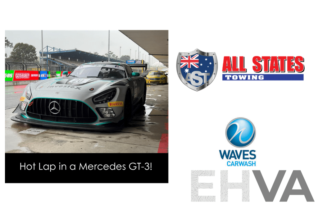 A Thrilling Hot Lap Experience in a Mercedes GT-3, $200 Voucher from All States Towing and $100 Waves Car Wash Voucher