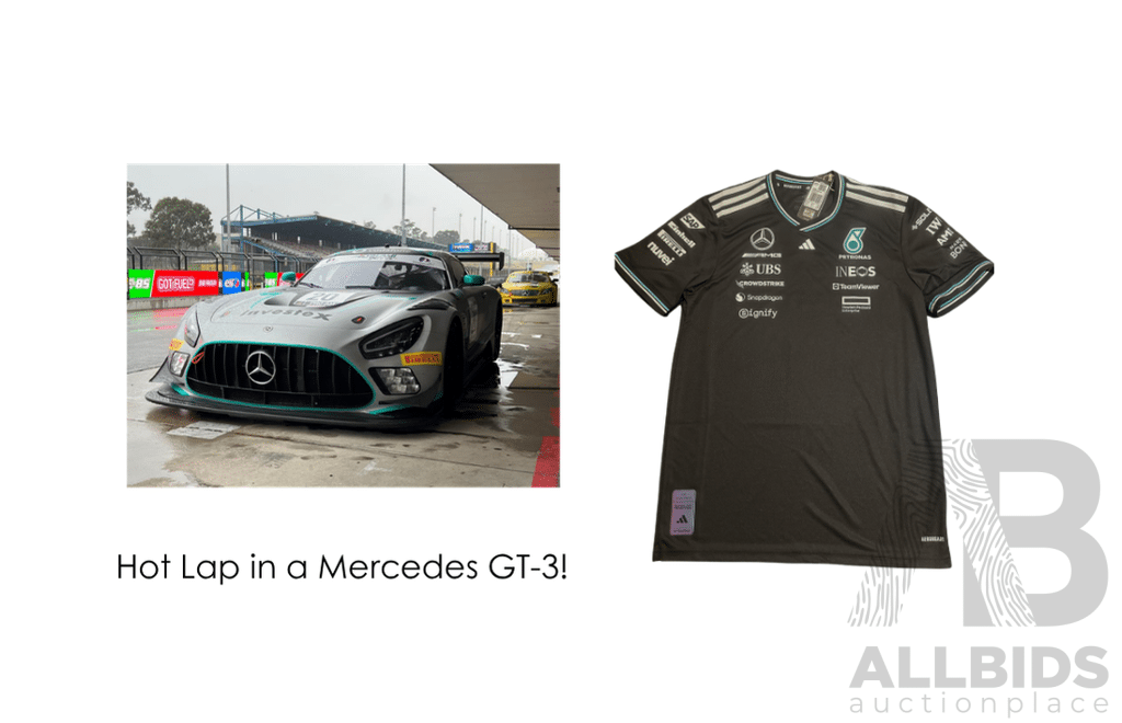 Hot Lap Experience in a Mercedes GT-3 and Formula 1 T-Shirt