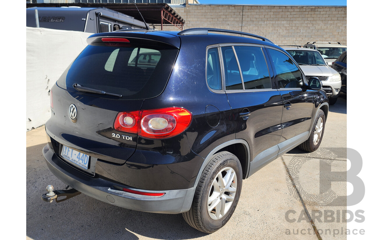 8/2009 Volkswagen Tiguan 103 TDI 5NC MY09 4d Wagon Black 2.0L