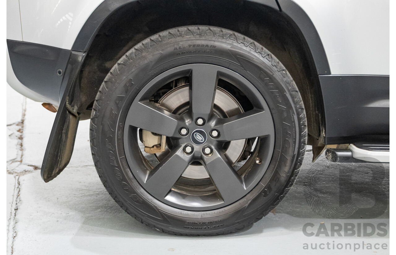 12/2021 Land Rover Defender 110 P400 SE (AWD) L663 MY2 4d Wagon Hakuba Silver Metallic Turbo 3.0L
