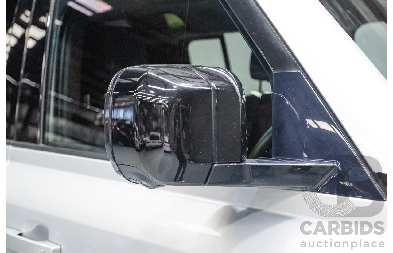 12/2021 Land Rover Defender 110 P400 SE (AWD) L663 MY2 4d Wagon Hakuba Silver Metallic Turbo 3.0L
