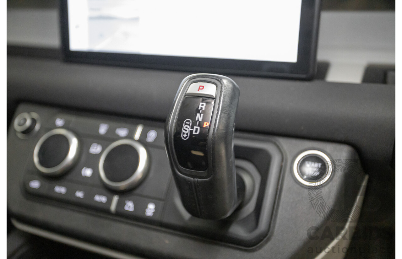 12/2021 Land Rover Defender 110 P400 SE (AWD) L663 MY2 4d Wagon Hakuba Silver Metallic Turbo 3.0L