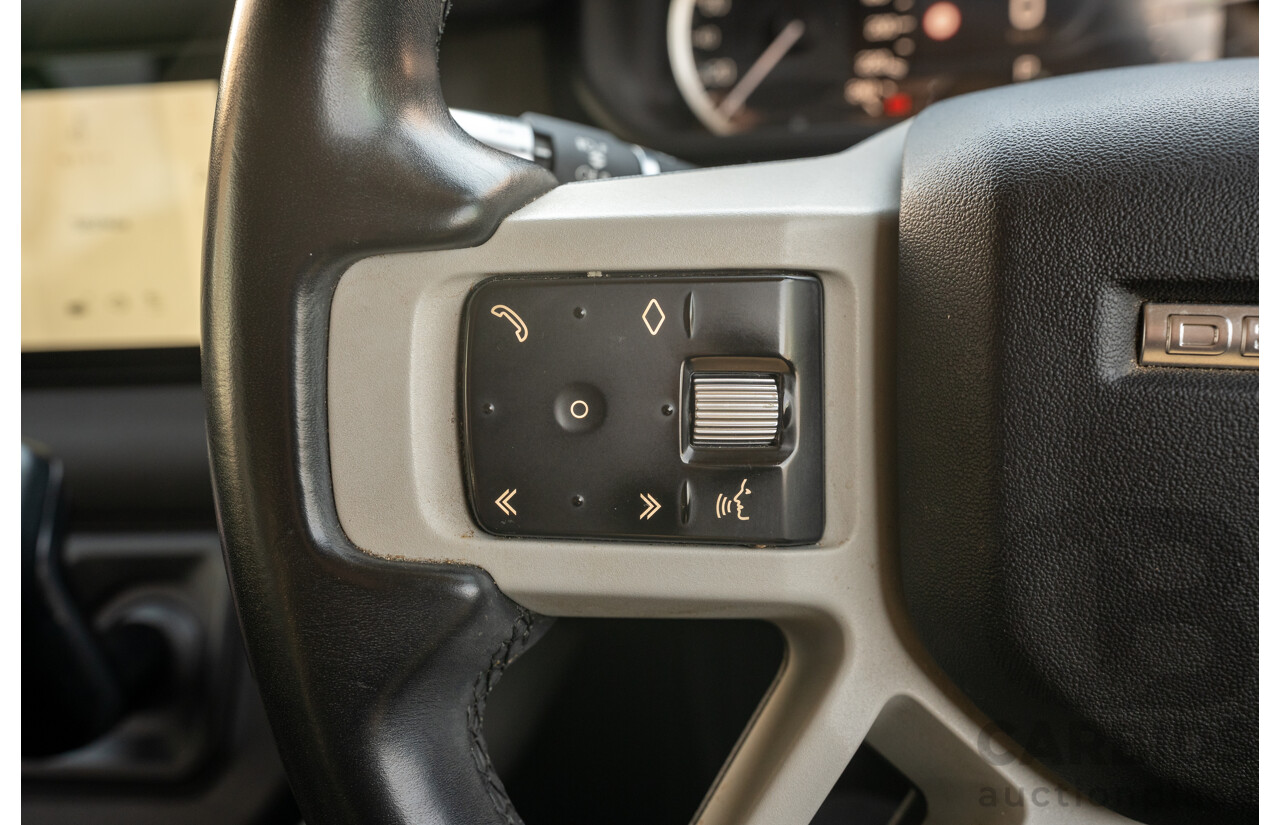 12/2021 Land Rover Defender 110 P400 SE (AWD) L663 MY22 4d Wagon Hakuba Silver Metallic Turbo 3.0L - MHEV