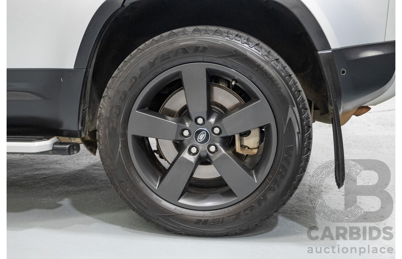 12/2021 Land Rover Defender 110 P400 SE (AWD) L663 MY2 4d Wagon Hakuba Silver Metallic Turbo 3.0L