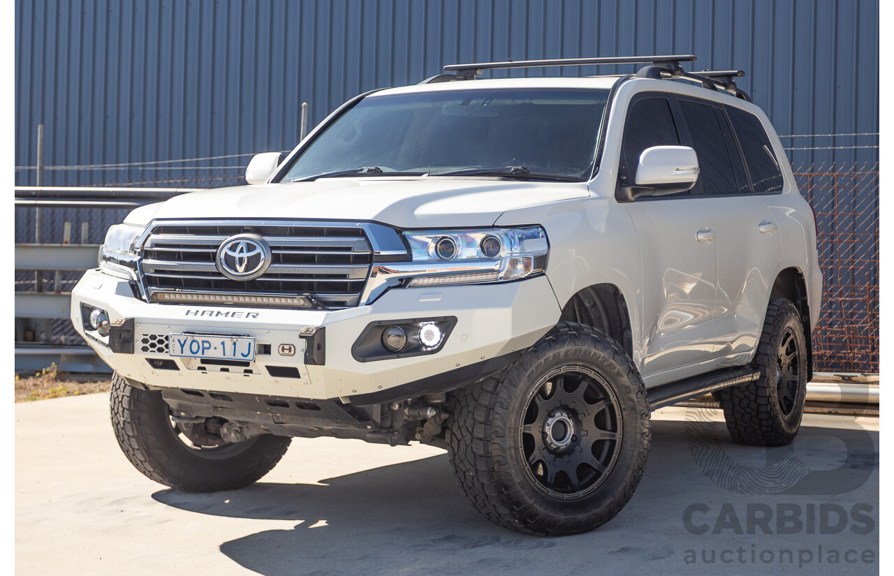 07/2017 Toyota Landcruiser VX (4x4) VDJ200R MY16 4D Wagon Crystal White Pearl Twin Turbo Diesel 4.5L - 7 seats