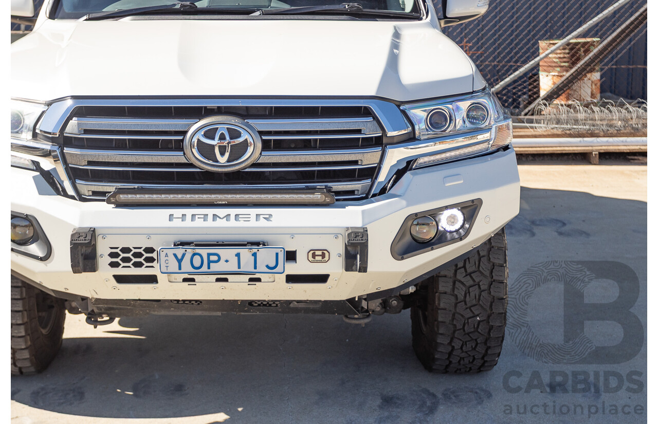 07/2017 Toyota Landcruiser VX (4x4) VDJ200R MY16 4D Wagon Crystal White Pearl Twin Turbo Diesel 4.5L - 7 seats