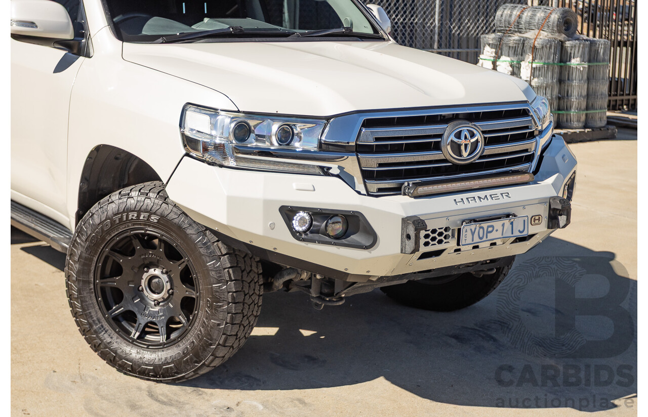 07/2017 Toyota Landcruiser VX (4x4) VDJ200R MY16 4D Wagon Crystal White Pearl Twin Turbo Diesel 4.5L - 7 seats