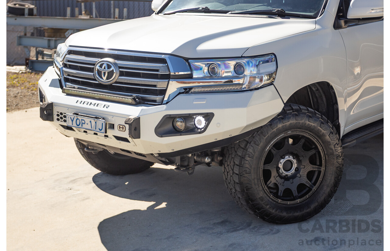 07/2017 Toyota Landcruiser VX (4x4) VDJ200R MY16 4D Wagon Crystal White Pearl Twin Turbo Diesel 4.5L - 7 seats