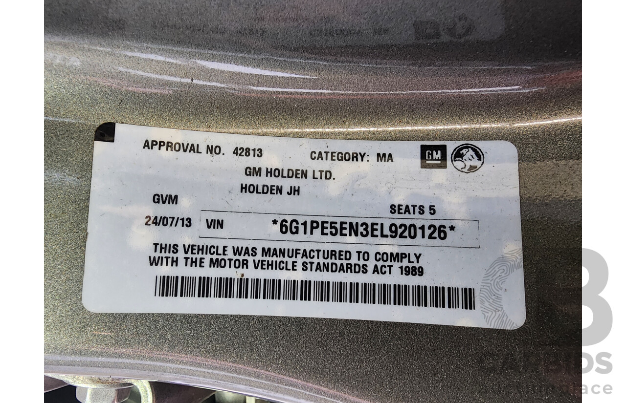 7/2013 Holden Cruze SRi V JH MY13 4d Sedan Grey 1.4L