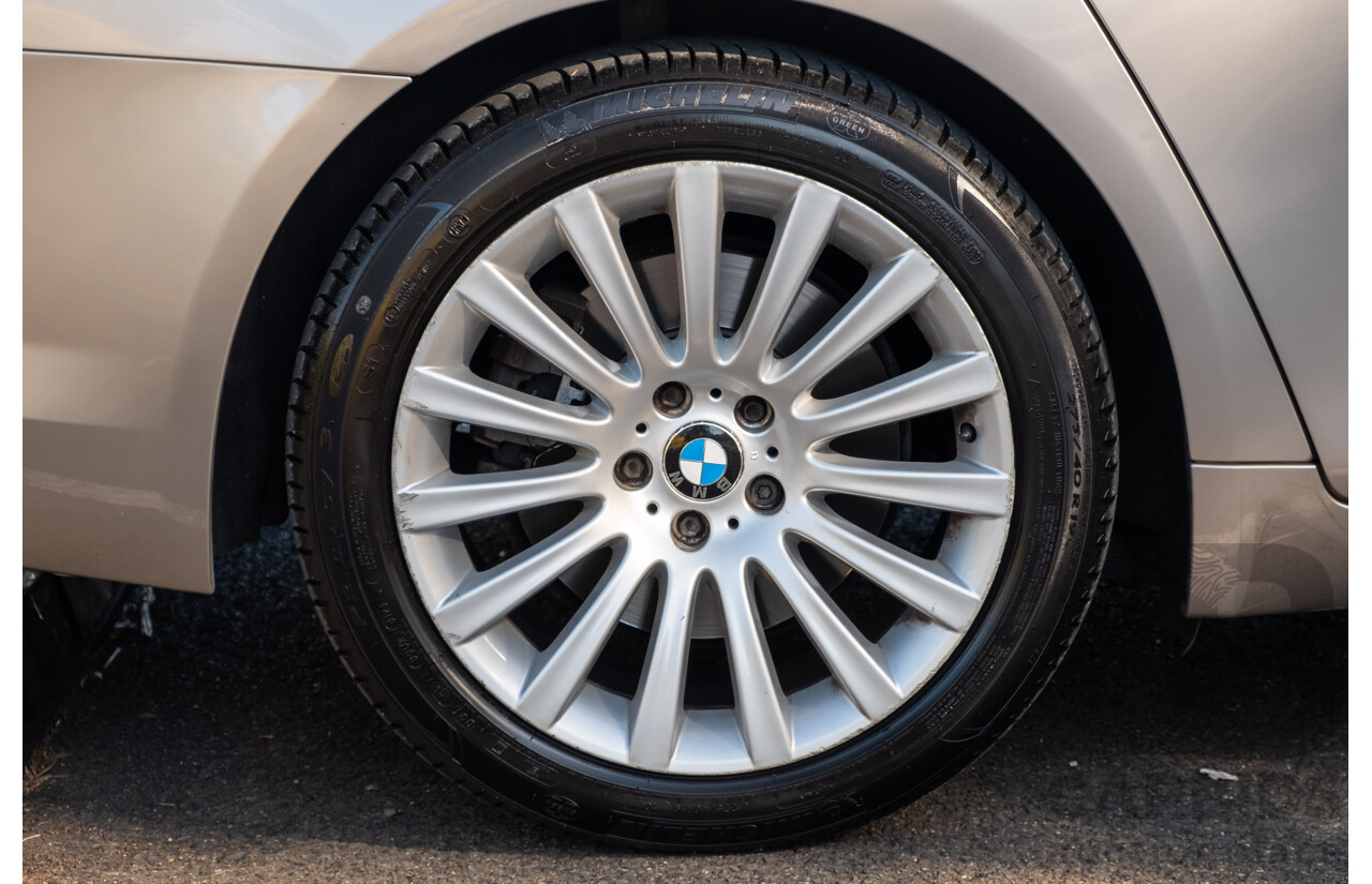 6/2009 BMW 740i F01 4d Sedan Kashmir Silver Metallic Turbo 3.0L