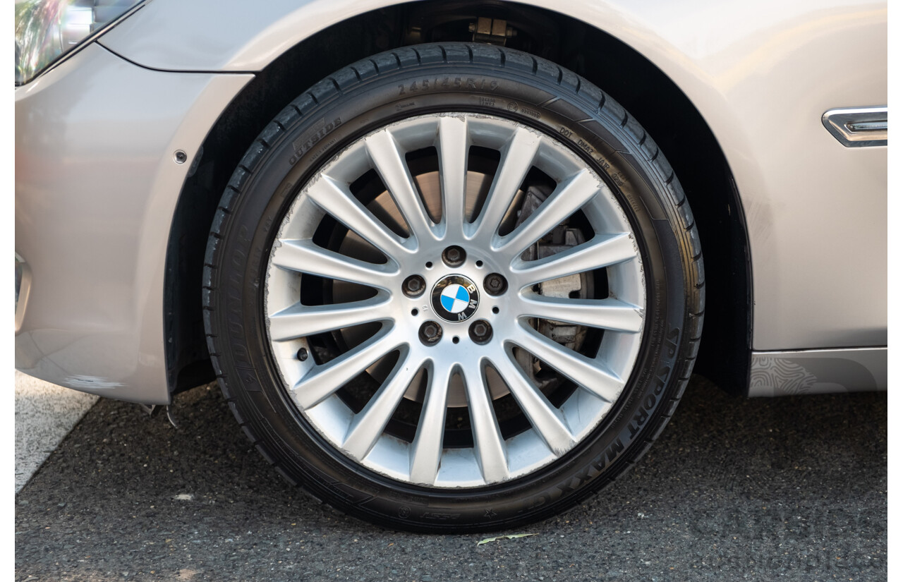6/2009 BMW 740i F01 4d Sedan Kashmir Silver Metallic Turbo 3.0L
