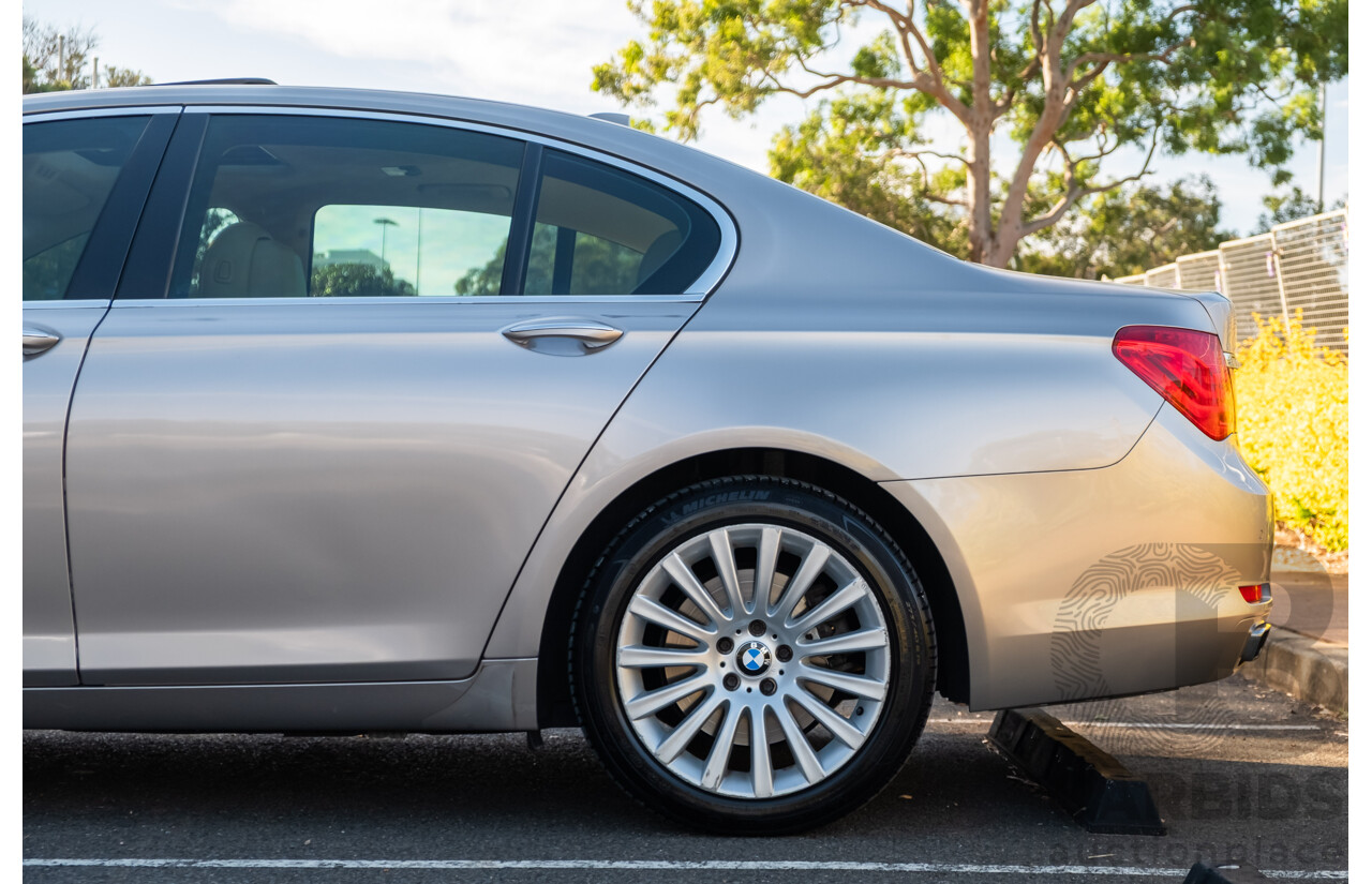 6/2009 BMW 740i F01 4d Sedan Kashmir Silver Metallic Turbo 3.0L