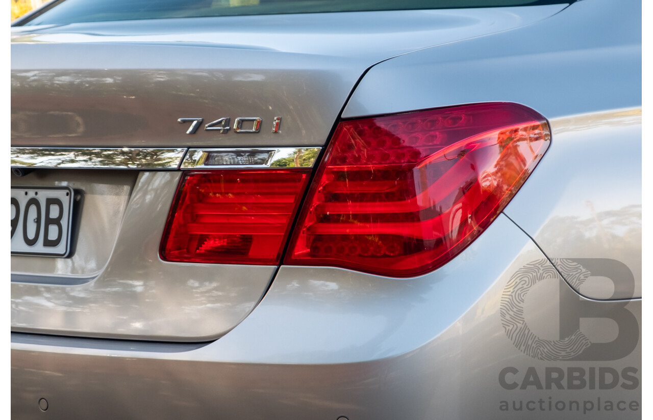 6/2009 BMW 740i F01 4d Sedan Kashmir Silver Metallic Turbo 3.0L