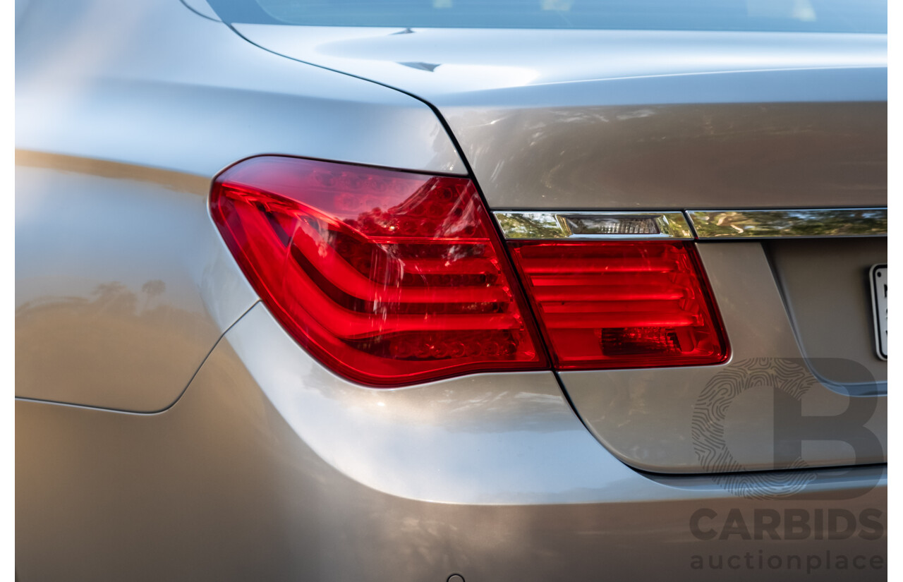 6/2009 BMW 740i F01 4d Sedan Kashmir Silver Metallic Turbo 3.0L