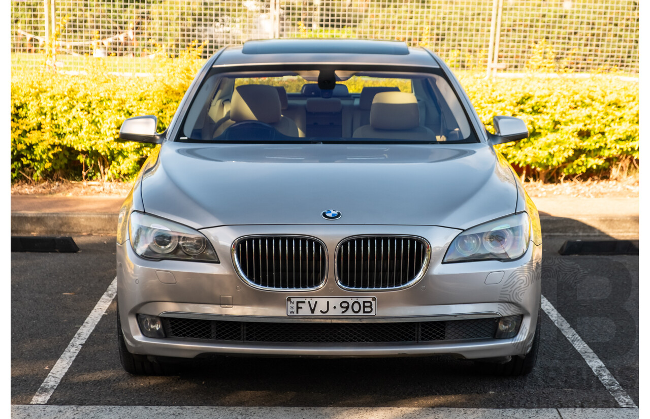 6/2009 BMW 740i F01 4d Sedan Kashmir Silver Metallic Turbo 3.0L