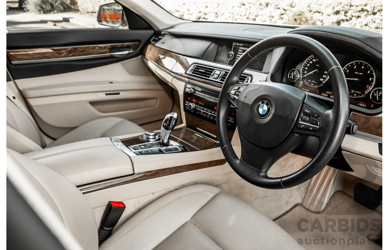 6/2009 BMW 740i F01 4d Sedan Kashmir Silver Metallic Turbo 3.0L
