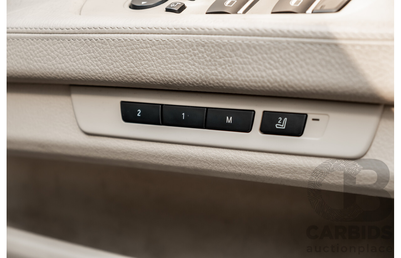 6/2009 BMW 740i F01 4d Sedan Kashmir Silver Metallic Turbo 3.0L