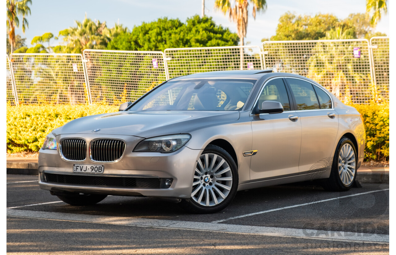 6/2009 BMW 740i F01 4d Sedan Kashmir Silver Metallic Turbo 3.0L
