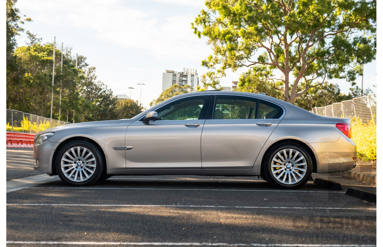 6/2009 BMW 740i F01 4d Sedan Kashmir Silver Metallic Turbo 3.0L