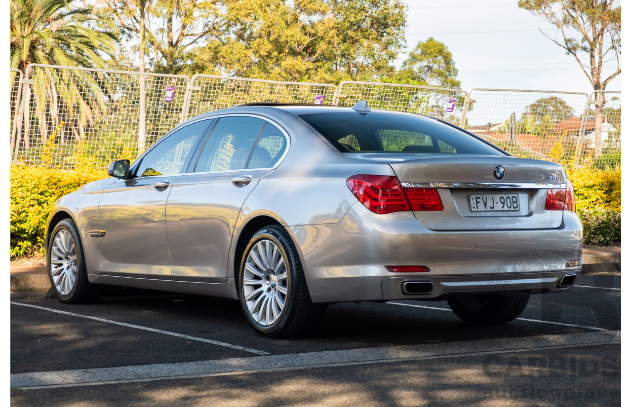 6/2009 BMW 740i F01 4d Sedan Kashmir Silver Metallic Turbo 3.0L