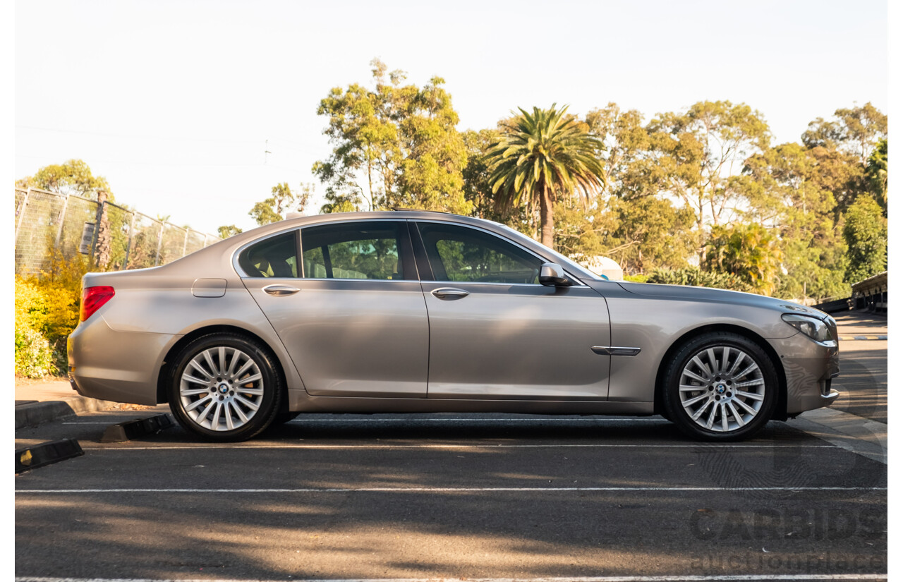 6/2009 BMW 740i F01 4d Sedan Kashmir Silver Metallic Turbo 3.0L