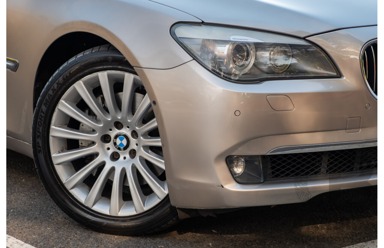 6/2009 BMW 740i F01 4d Sedan Kashmir Silver Metallic Turbo 3.0L
