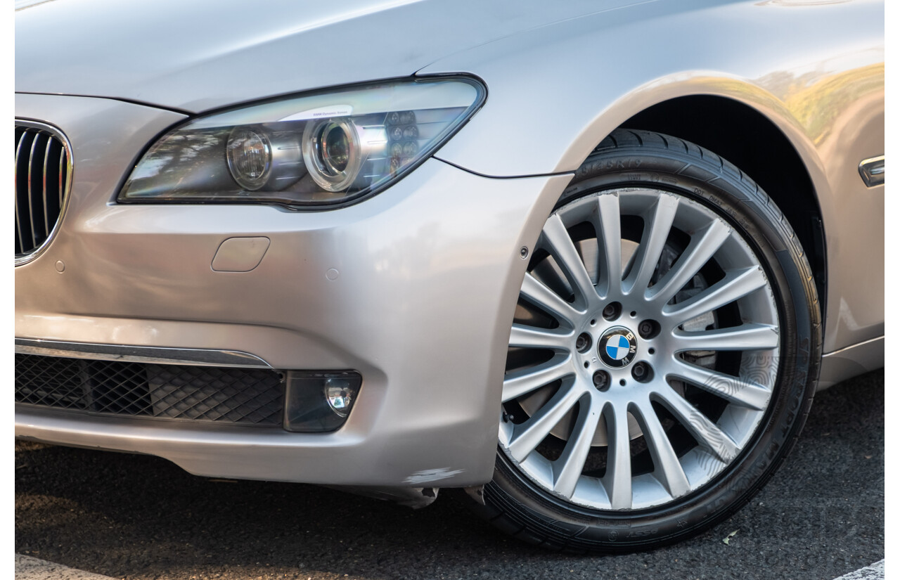 6/2009 BMW 740i F01 4d Sedan Kashmir Silver Metallic Turbo 3.0L