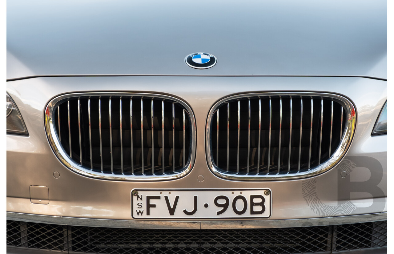 6/2009 BMW 740i F01 4d Sedan Kashmir Silver Metallic Turbo 3.0L