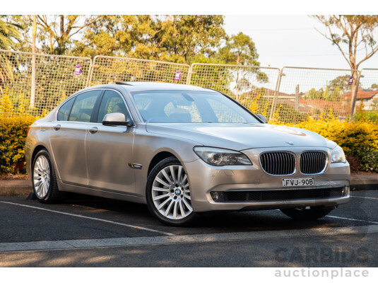 6/2009 BMW 740i F01 4d Sedan Kashmir Silver Metallic Turbo 3.0L