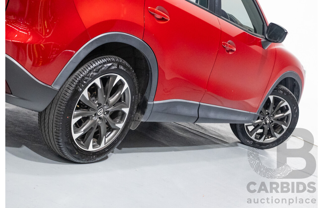 05/2015 Mazda CX-5 AKERA (AWD) MY15 4D Wagon Soul Red Turbo Diesel 2.2L