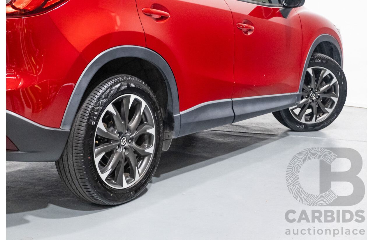 05/2015 Mazda CX-5 AKERA (AWD) MY15 4D Wagon Soul Red Turbo Diesel 2.2L