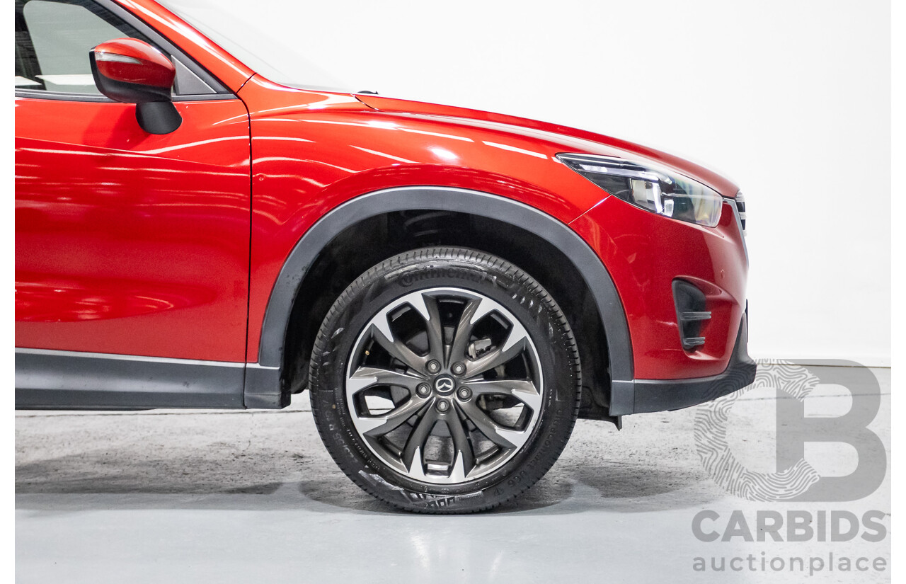 05/2015 Mazda CX-5 AKERA (AWD) MY15 4D Wagon Soul Red Turbo Diesel 2.2L
