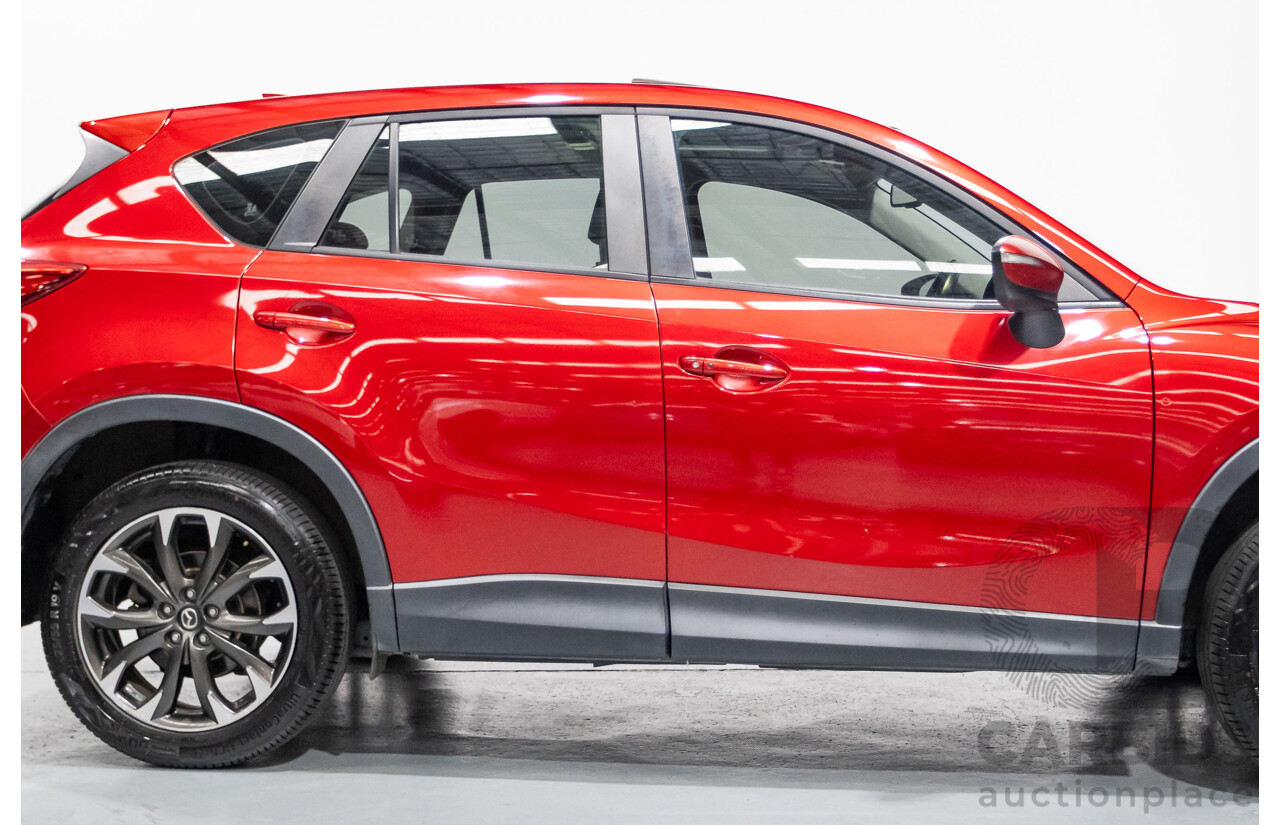 05/2015 Mazda CX-5 AKERA (AWD) MY15 4D Wagon Soul Red Turbo Diesel 2.2L