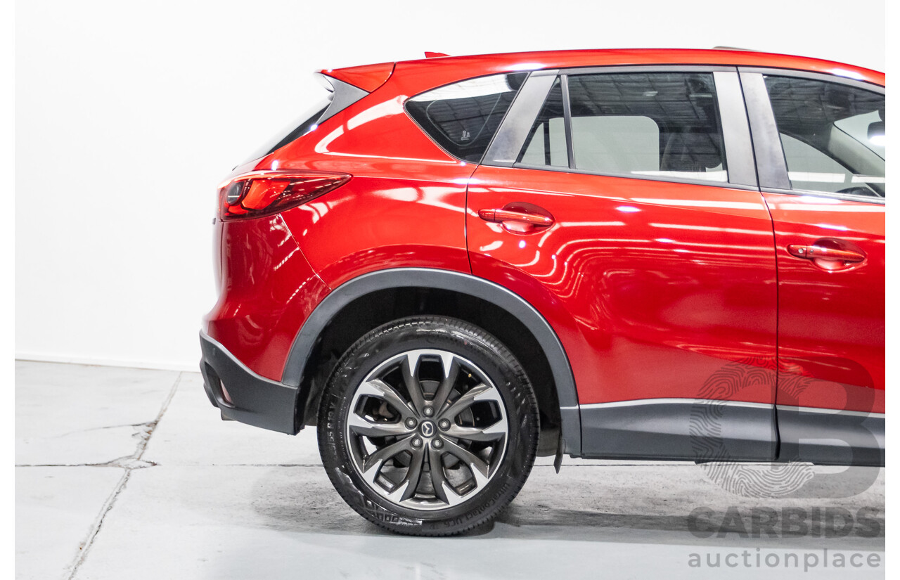 05/2015 Mazda CX-5 AKERA (AWD) MY15 4D Wagon Soul Red Turbo Diesel 2.2L
